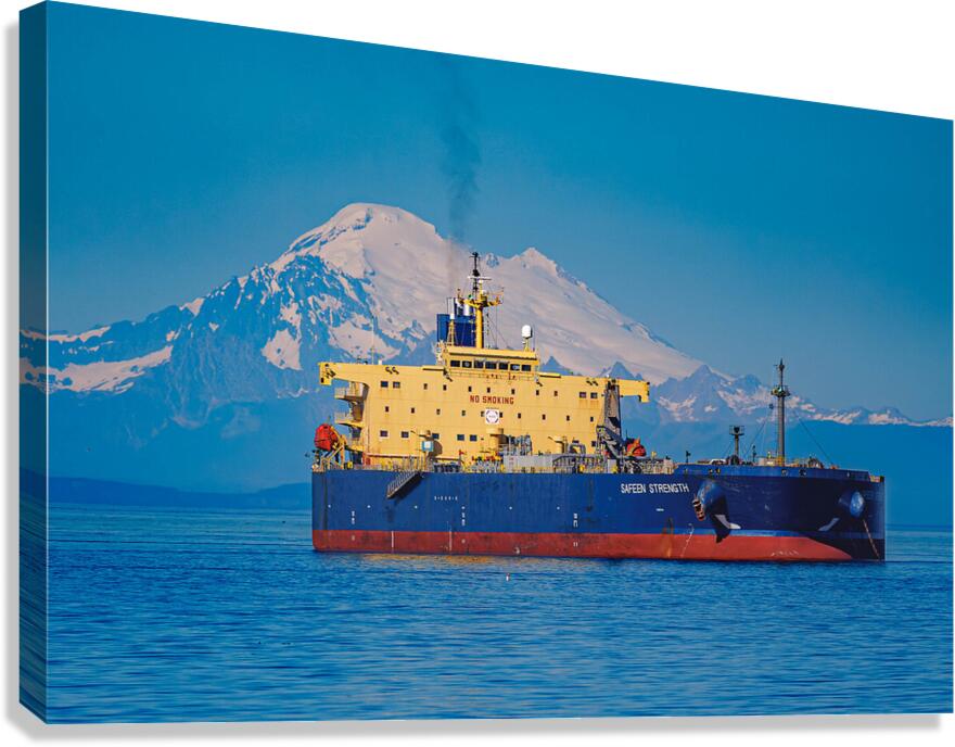 Mountain and Machine Canvas Print