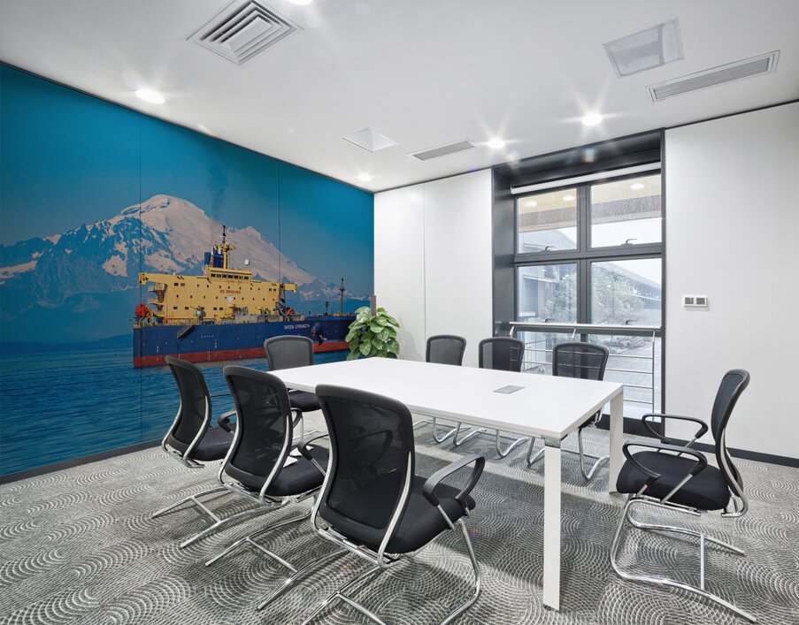 Mountain and Machine Wall Printing